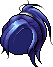 Black Warrior Hair, blue