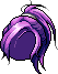Black Warrior Hair, purple