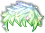 Black Toth Hair, green