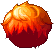 Black Bedraggled Hair, orange