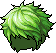 Tousled Medium-length Hair, green