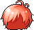 Black Sprout Shiny Hair, red
