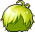 Black Sprout Shiny Hair, green