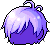 Black Sprout Shiny Hair, purple