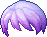 Black Charming Fellow Hair, purple