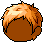 Black Tough Boy Hair, orange