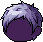 Black Tough Boy Hair, purple