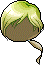 Black Tied-Back Spirit Walker Hair, green