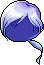 Black Tied-Back Spirit Walker Hair, purple