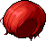 Black Eastern Rocker Hair, red