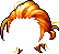 Black Charisma Hair, orange