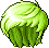 Black Mihile Hair, green