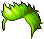 Black Street-Smart Hair, green