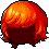 Black Wavy Mop, red