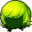 Black Wavy Mop, green