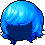 Black Wavy Mop, blue