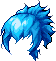 Black Nocturne Hair, blue