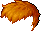 Black Eckhart Hair, orange