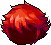 Black Male Jett Hair, red
