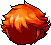 Black Male Jett Hair, orange