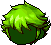 Black Male Jett Hair, green