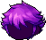 Black Male Jett Hair, purple