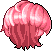 Black Beshroomed Hair, red