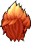 Black Cannoneer Hair, orange