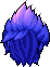 Black Cannoneer Hair, purple