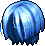Black Zed's Dead Hair, blue