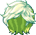 Black Twinkle Hair, green