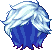 Black Twinkle Hair, blue
