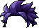 Black Hayato Hair, purple