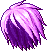 Black Spiketop Hair, purple