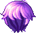 Black Runt Hair, purple