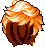 Layered Hair, orange