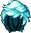 Layered Hair, blue