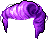 Sweep Back Hair, purple