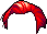 Black Fop Wave Hair, red