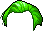 Black Fop Wave Hair, green