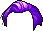 Black Fop Wave Hair, purple