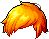 Black Layered Cut, orange