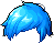 Black Layered Cut, blue