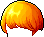 Black Round Hair, orange