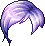 Black Highlighted Hair, purple