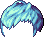Black Eagle Hair, blue