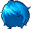 Black Ballad Hair, blue