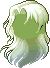 Black Solitaire Hair, green