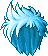 Hermes Hair, blue