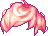 Black Cotton Candy Hair, red